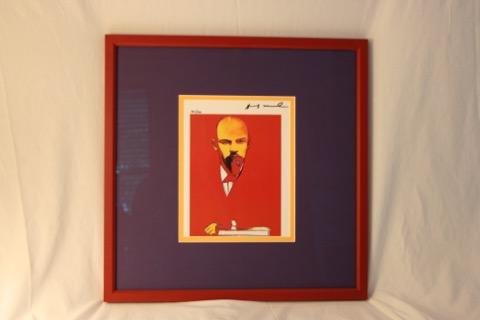 Warhol numbered and signed print