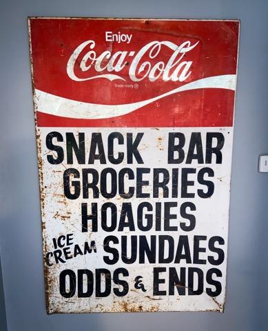 Large Coke sign